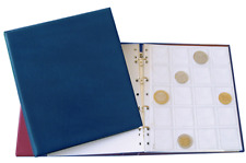 ALBUM MONETE MEDIO AD ANELLI  RACCOGLITORE SENZA INSERTI (RACCOGLITORE BLU)