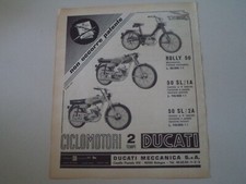 advertising Pubblicità 1968 DUCATI ROLLY 50 - 50 SL 1A 2A