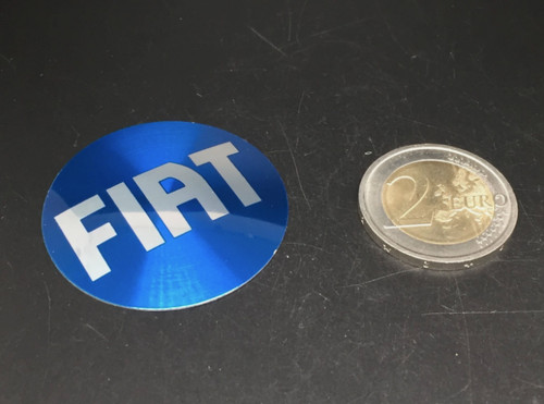 Gadget fiat logo blu metallo - gadget,