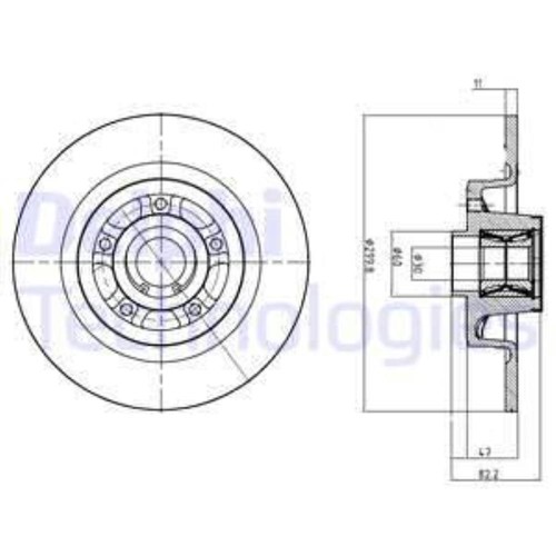 Delphi disco freno - disco,
