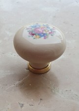 pomolo ceramica pomello fiori