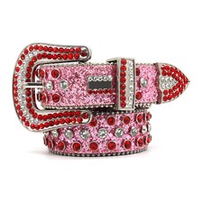 Cintura uomo western strass