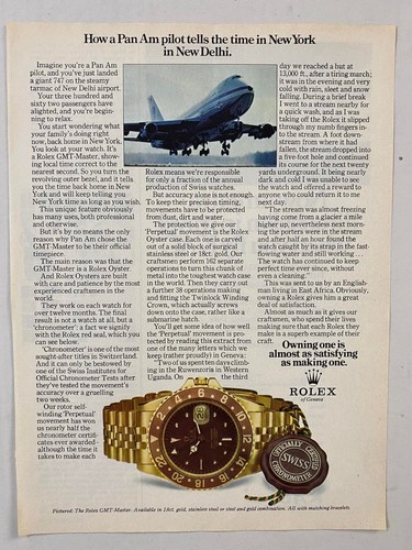 Pubblicità vintage rolex gmt - pubblicità,