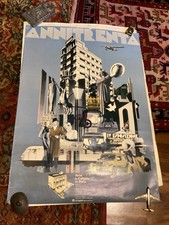 ANNITRENTAANNI TRENTA POSTER MANIFESTO FUTURISTA MOSTRA ESPOSIZIONE MILANO 1982 