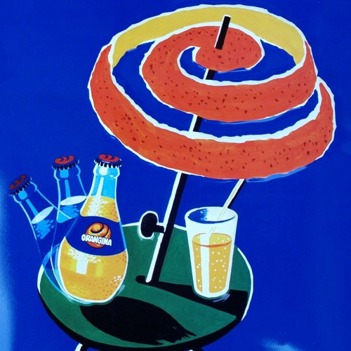 Orangina vecchia insegna in - orangina, =