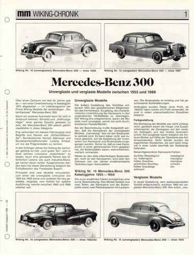 Wiking chronik mercedes benz - wiking,