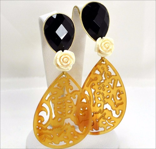 Orecchini oro giallo - giallo, 18kt
