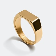 Anello sigillo placcato oro