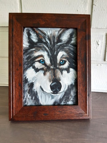 Quadro originale lupo - , arte