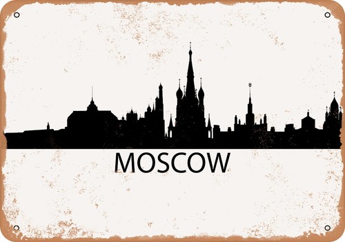 Insegna metallo skyline - in,