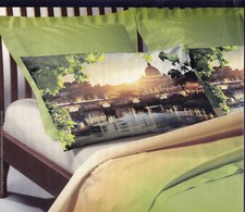 Completo Letto 100% Cotone  Lenzuola copriletto Singolo MY COLORS VIRGINIA