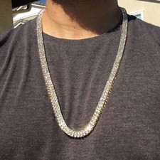 Collana Uomo Ghiacciata Doppia