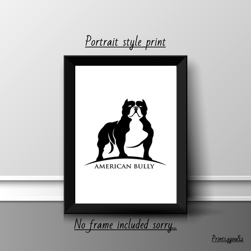 American bully dog pet - bully, a4