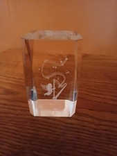 3D Laser Etched Cherub Playing