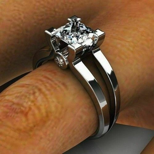Anello uomo 50ct principessa - uomo,