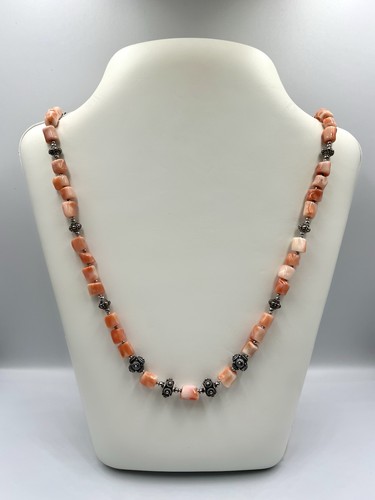 Collana corallo rosa con - corallo,