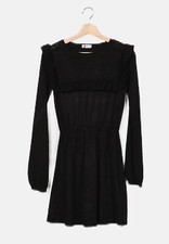 TEZENIS Vestito MIDI NERO Tg L