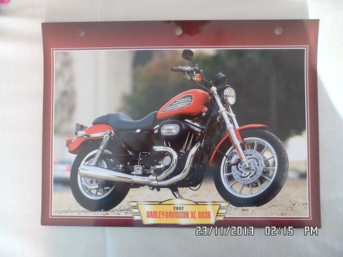 Carte fiche moto harley - carte,
