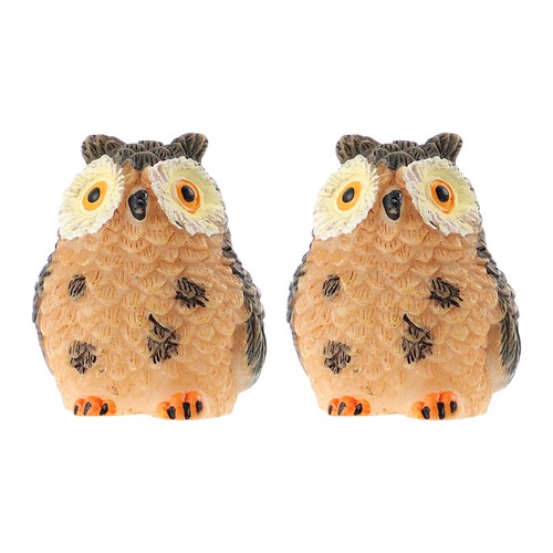 Set pezzi ornamenti gufo in - set, 2