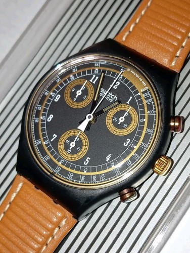 Swatch chrono 1990 scb104 sand - chrono,