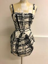 Pinko Originale abito donna XS bianco e nero cotone/ woman dress