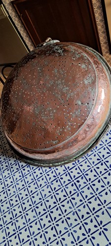 Grande setaccio antico rame - in,