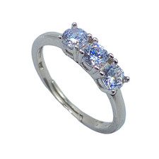 Anello Trilogy con Zircone