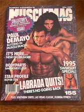 MUSCLEMAG bodybuilding muscle SWIMSUIT Issue LEE LABRADA & SHARON BRUNEAU 5-95