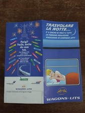 DEPLIANT WAGONS-LITS TRASVOLARE LA NOTTE...