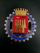 STEMMA METALLICO SMALTATO AUTOMOBILE CLUB ITALIA (A.C.I. TRAPANI). VINTAGE!