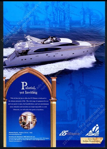 2001 azimut ultimate - azimut, yacht