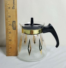Vintage Atomic Cory Vetro Caffettiera Cremera Espresso 2 C Stella MCM C2L Mini 4"