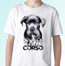 T-shirt bianca Cane Corso cane