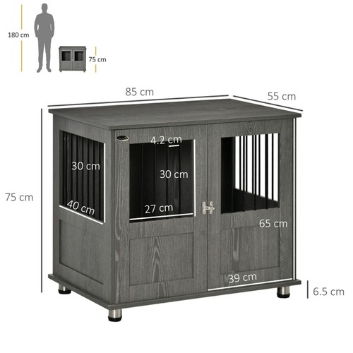 Gabbia per cani grigio - gabbia,