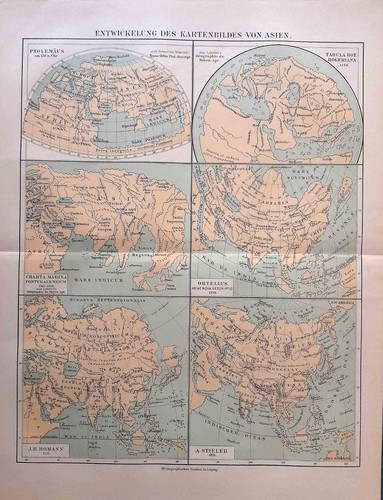 Carta geografica antica - , asia
