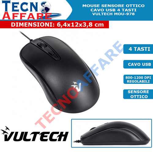 Mouse usb 800 1200dpi - mouse,