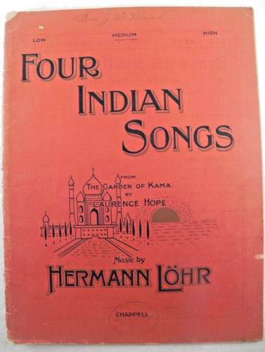 1914 quattro canzoni indiane - canzoni,
