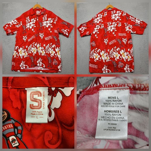 Camicia hawaiana ohio state - camicia,