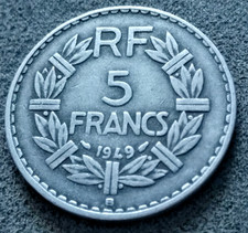Monnaie France 5 Francs Lavrillier 1949 B KM#888b.2 [3544]