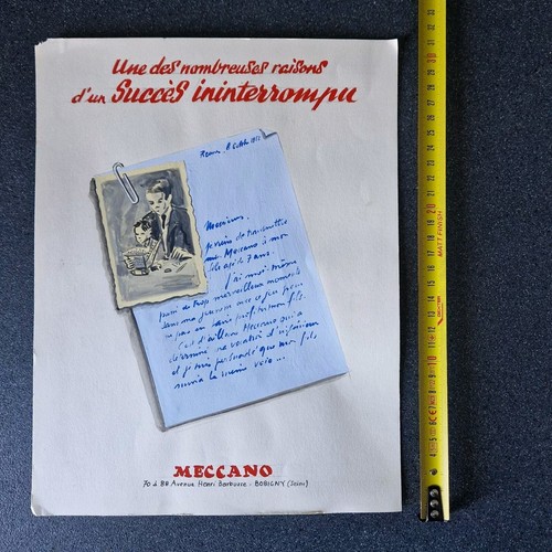 Meccano 1952 gouache originale - 1952,