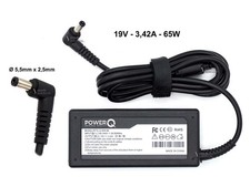 Alimentatore PowerQ 65W 19V 3,42A (5,5x2,5)mm per TOSHIBA Satellite C660D L675D	