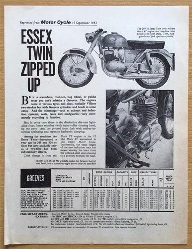Greeves essex twin - greeves,
