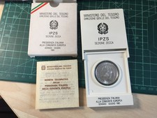 ITALIA 500 LIRE Argento 1985 PRESIDENZA ITALIANA COMUNITà EUROPEA  SET ZECCA