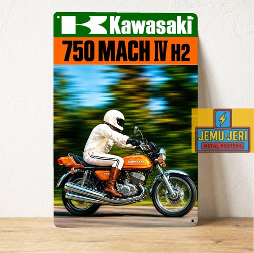 Insegna latta metallo - , kawasaki