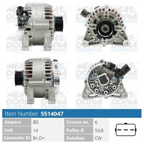 Alternatore per fiat - cv,