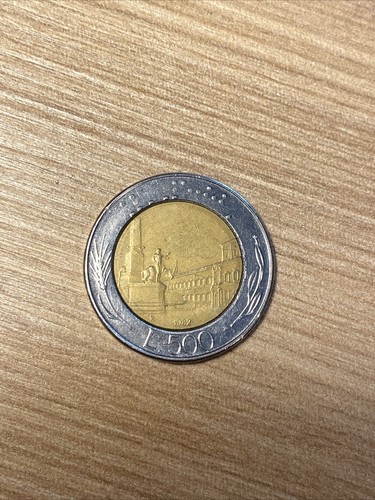 Moneta 500 lire 1982 errore - errore, di