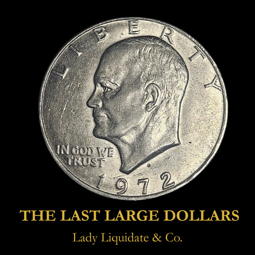 1972 eisenhower one dollar - eisenhower,