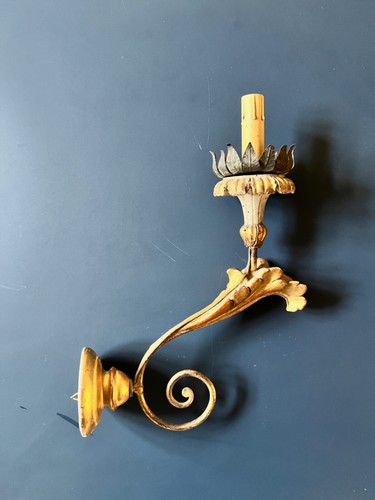Applique legno dorato e - in,