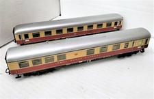 COPPIA VAGONI CARROZZA PASSEGGERI MARKLIN DB 1^ CLASSE TRANS EUROP EXPRESS H0 XX
