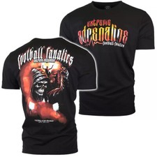 T-shirt uomo calcio football hooligans ultras nera fanatici casual logo